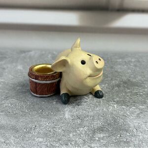Vintage Sia Pig Bucket Figurine Piggy Collectible